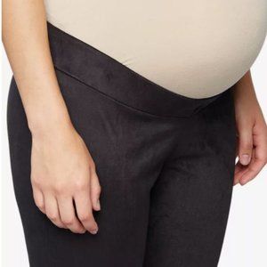 A Pea in the Pod Faux Suede Maternity Legging Black SMALL